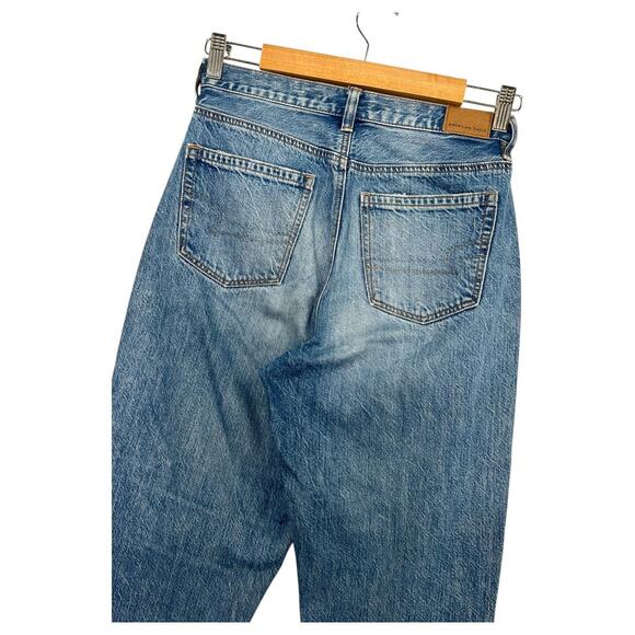 American Eagle Jeans Womens 2 Short Relaxed Mom High Rise Tapered Denim Boho 90s - Picture 10 of 14